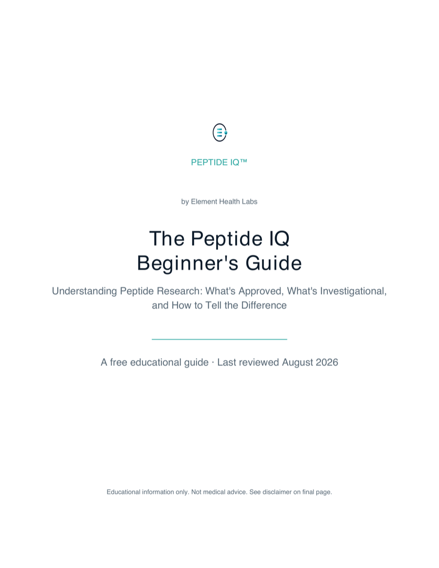The Peptide IQ Beginner's Guide cover