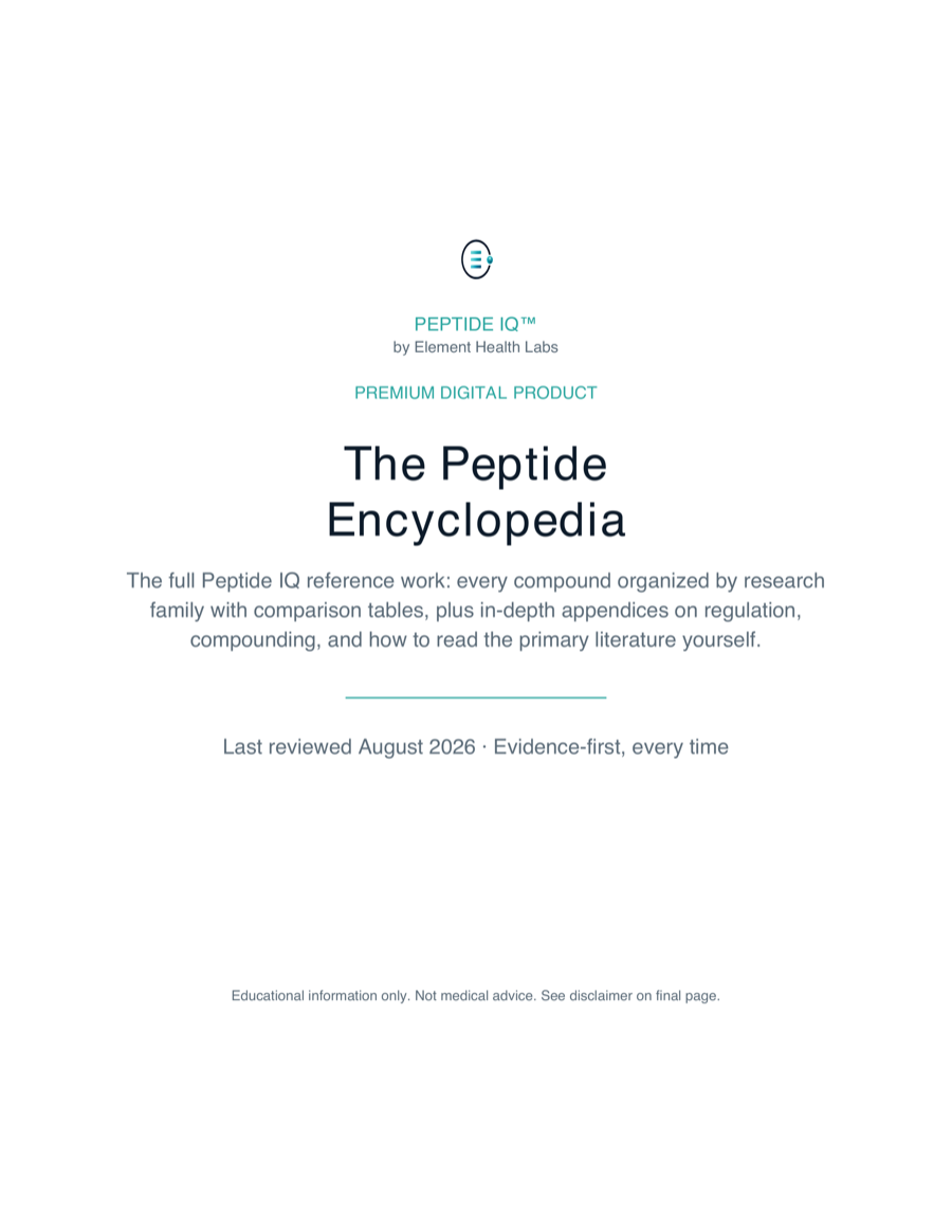 The Peptide Encyclopedia cover