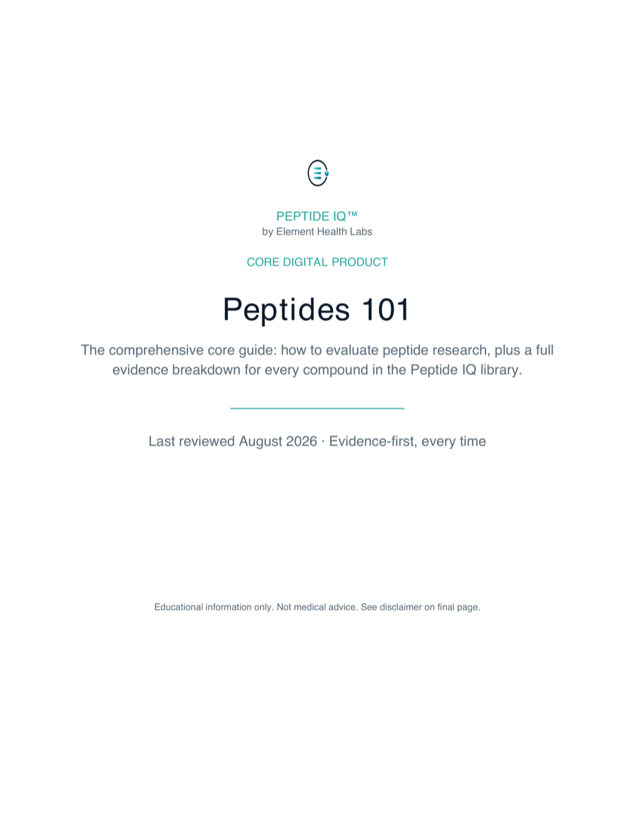 Peptides 101 cover